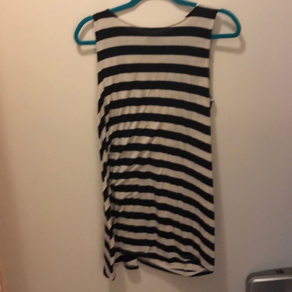 Striped midi dress